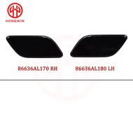 For Subaru Outback 2018 2019 2020 New Black Front Bumper Headlamp Light Washer Nozzle Cap Spray Cove