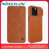 Nillkin เคส เคสโทรศัพท์ Apple iPhone 15 Pro Max Plus Case Qin Pro Quality Leather Flip Cover with Sl