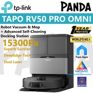 【SIRIM】TP-Link Tapo RV50 Pro Omni Robot Vacuum & Mop + Advanced Self-Cleaning Docking Station