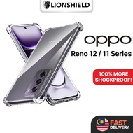 LionShield OPPO Reno 12 Pro / 12 F / 12 / 11 F / 11 Clear Hard Case - Shockproof Casing
