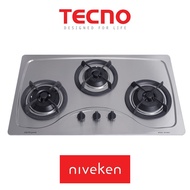 Tecno SR 98SV - 86cm Stainless Steel Hob 3 Burners