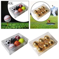 GUOOL 6 New Golf Balls, Collection of Golf Accessories, 1.68 Inch, Fun Gifts for Routes, Sport, Fiel