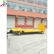 ST/💥Traction Flatbed Trailer Heavy Cargo Transfer Heavy Load Platform Trolley Four-Wheel Steering Plate Trailer LICQ