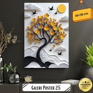 Wall Poster Gallery Poster 25 3D Flower Trees 45x30 cm Home decoration living room wall aesthetic vi