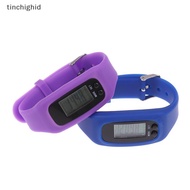 tinchighid LED Pedometer Bracelet Step Counter Watch 12/24H Time Display Step Counter Watch Silicone