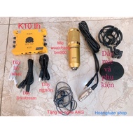 COMBO THU ÂM LIVESTREAM 3 MÓN MIC BM900+SOUND CARD XOX K10 BẢN KỶ NIỆM 2020 TẶNG KÈM TAI NGHE NHÉT B