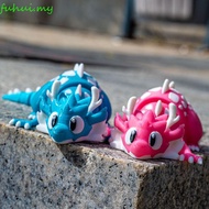 FUHUI Frost Dragon 3D Printing Doll, Cartoon Animal Frost Dragon Mobile Toy, Printing Figurine Joint