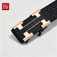 Red Bean HOdo Men's Automatic Buckle Belt Middle-aged Youth Business Casual Fashion All-match Suit B