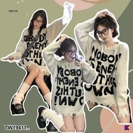 TwinsShopVip TW19411 Knitted Sweater Long Sleeves ..