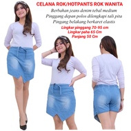 Rok Celana Jeans Denim Pendek Wanita Hotpant Celana Rok Mini Levis Pendek Cewek Remaja Atau Perempua