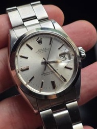Rolex 1500 Oyster Perpetual Date Watch Silver Dial