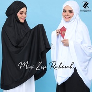 Mini Telekung Basic Jersey RAHMAH Berzip Umrah Haji by ZAHRA ZAHIRAH S &amp; M 2 Warna: