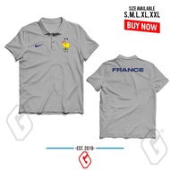 polo shirt prancis euro / baju kerah bola euro france