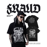 Tshirt Fraud - Authentic hc haram Black Katun M-2XL