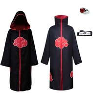 NARUTO Robe Uniform Anime Cosplay Costume Hooded Wind Coat Akatsuki Uchiha Sasuke Cloak Unisex