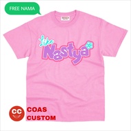 BAJU KAOS ANAK LIKE NASTYA FREE SABLON NAMA