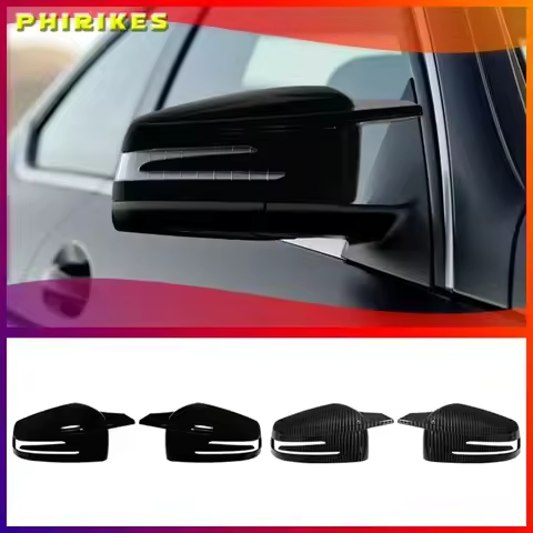 Sticking Rearview Side Mirror Covers Cap For Mercedes Benz W176 W246 W212 W204 C117 X156 X204 W221 C