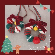 crochet kit Christmas Decorative Gift Small Gift Handmade DIY Woolen Weaving Scene Layout Handmade Crochet wreath