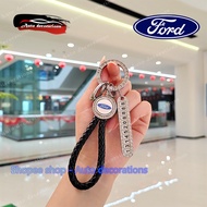 Ford keychain lanyard For Ford car key gold edge / silver edge keychain