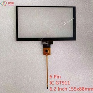 QVK 6.2/7/8/9 Inch GT911 Capacitive Universal Digitizer For Car DVD GPS Navigation Multimedia Touchs