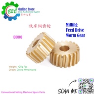 B008 Feed Drive Worm Gear Part Conventional Part CNC VAN Milling Machine Spare Parts B08 B8 传统 数控 铣床