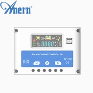 Anern Anern 30A/20A PWM คอนโทรลเลอร์ชาร์จพลังงานแสงอาทิตย์ 12V/24V Auto แบตเตอรี่ Regulator แผงควบคุ