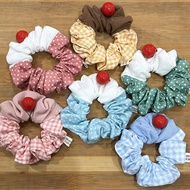 Cherry on Top Scrunchie by mnw.curated (hair tie)