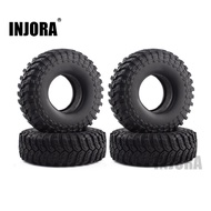 INJORA 114*39MM 1.9" Rubber Wheel Tires for 1:10 RC Rock Crawler Traxxas TRX4 Axial SCX10 AXI03007 T