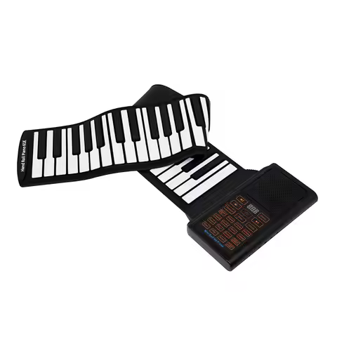 Hot Sale 61-Key Roll Up Electronic Piano Soft Portable Folding Beginner Adult Hand Roll Piano Practi