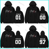 Kpop Stray Felix Jeongin Hyunjin Woojin Hoodie 250g Heavyweight Sweatshirts size (M-3XL)