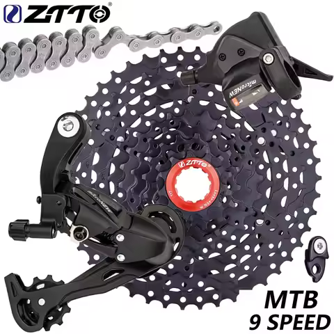 ZTTO MTB 9 Speed Groupset 1X9 Shifter Lever Rear Derailleur 9V 40T 50T K7 Cassette For M370 M430 M59