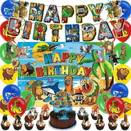 อิตาเลี่ยน Brainrot วันเกิดตกแต่ง Tung Tung Sahur Tralalelo Tralala บนโต๊ะอาหารบอลลูนถ้วยสําหรับ Par