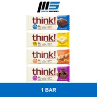 Optimum Nutrition Think High Protein Bar [1 Bar] Snack, Gluten Free, Sugar Free, Energy Bar