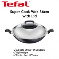 Tefal Super Cook Wok with Lid 36cm