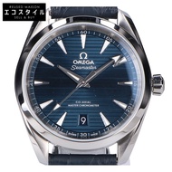 歐米茄 220.13.38.20.03.001 海馬系列 Aqua Terra 150公尺同軸至臻天文台錶 藍色錶盤 透視底蓋 日期自動上鍊 [二手]