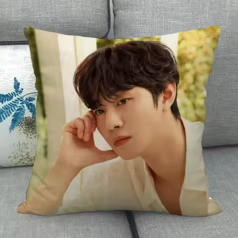 Custom Ahn Hyo Seop Pillowcase Wedding Decorative Cotton Linen Pillow Case For Home PillowCover 45X4