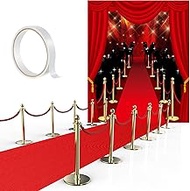 5 x 6 ft Red Carpet Party Decorations Photo Backdrops Red Carpet Backgrounds Party Accessory and Run