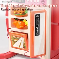 Oversized 100cm Kitchen Play Set for Kids with Cooking and Steam Features