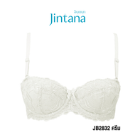 Jintana เสื้อชั้นใน (เสริมโครง) รุ่น Basic Bra รหัส JB2832 สีขาว