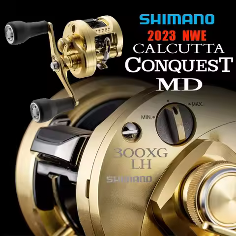 Shimano Origin 23 Calcutta Conquest MD Drum Reel Baitcasting Fishing Reel CQ DC Carretilha De Pesca 