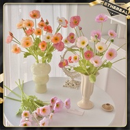 4 Heads Artificial Poppy Flower Silk Flowers Decorative Flowers Wedding Meeting Party Decoration