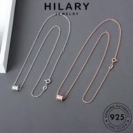 HILARY JEWELRY Women For Rantai Pendant Waist Accessories Chain Korean 純銀項鏈 Gold Necklace 925 Silver Sterling Original Leher Perempuan Fashion Perak N302