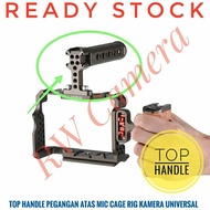 SONY ANDOER Top Handle Cage Rig Top Handle Mic Camera Universal Video Stabilizer A6000 Canon Nikon F
