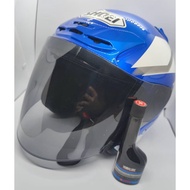 [READY STOCK]MOTOR HELMET SHOEI YAMAHA FACTORY 50TH ANNIVESARY BLUE COLOUR(FREE OIL TREATMENT)