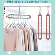 Space-saving 9-hole multi-purpose hanger