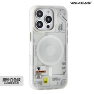 เคสโทรศัพท์แบบป้องกันการตกหล่นสีดำด้าน WAKCAS สำหรับ Apple iPhone 16 pro Max Xiaomi 15 Huawei Mate 6