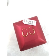JR494D333D baby stud jersey earrings, genuine yellow gold, weight 0.600, 70% 16k content