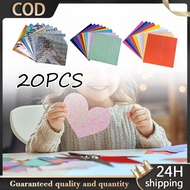 20pcs Glitterized Cardstock Glitter Cardstock Paper Diy Craft Paper Glitter Cardstock Specialty Craf