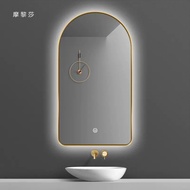 Light Luxury Smart with FrameledLuminous Mirror Toilet Mirror Defogging Bathroom Dressing Mirror Bathroom Mirror