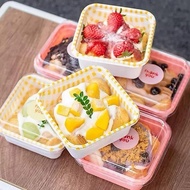 5pcs Cake Box korean Mica Box Dessert Sponge Cake Pudding Premium Bento Cake Box KM-KK